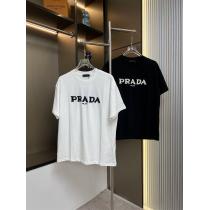 パーフェクト 今季トレンド 防热性に優れた半袖TシャツPRADAブランド コピー 専門店