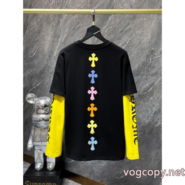 長袖Tシャツ偽物 ブランド 激安CHROME HEARTS肌触りの良い着心地抜群新作 最安値高品質 春季超人気アイテム