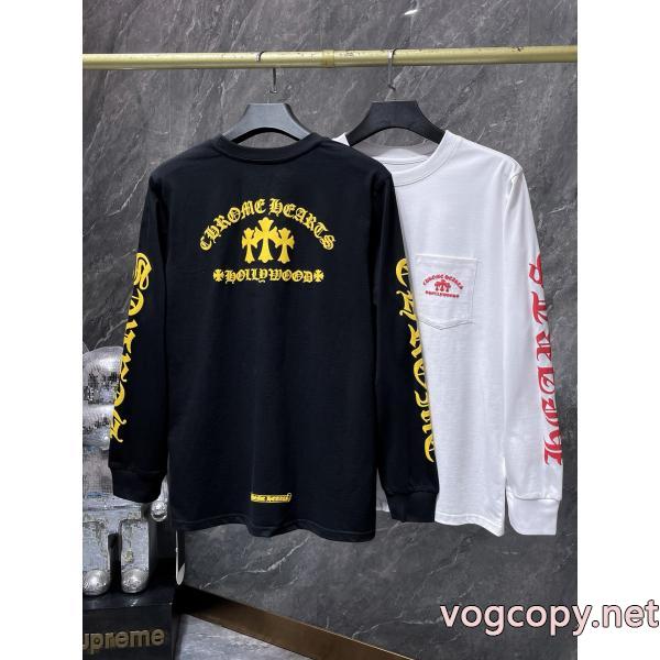 海外限定 話題の商品 お洒落度をアップさせる長袖Tシャツスーパー コピー ブランド 通販CHROME HEARTS