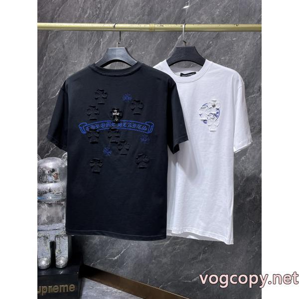 安定した質感 ポップ 2026人気新色が登場半袖TシャツCHROME HEARTSスーパー コピー メンズ