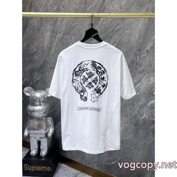 ポップ 先行入荷 国内即納偽 ブランド 販売CHROME HEARTS半袖Tシャツ
