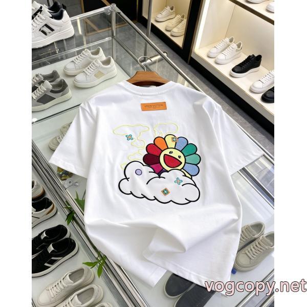 激安 ブランド 通販半袖TシャツLOUIS VUITTONおしゃれ流行 SALEお得にGET 26新作限定版プリント