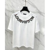 ブランド レプリカ新作限定争奪戦 人気沸騰アイテム 品質保証お買い得半袖TシャツLOUIS VUITTON