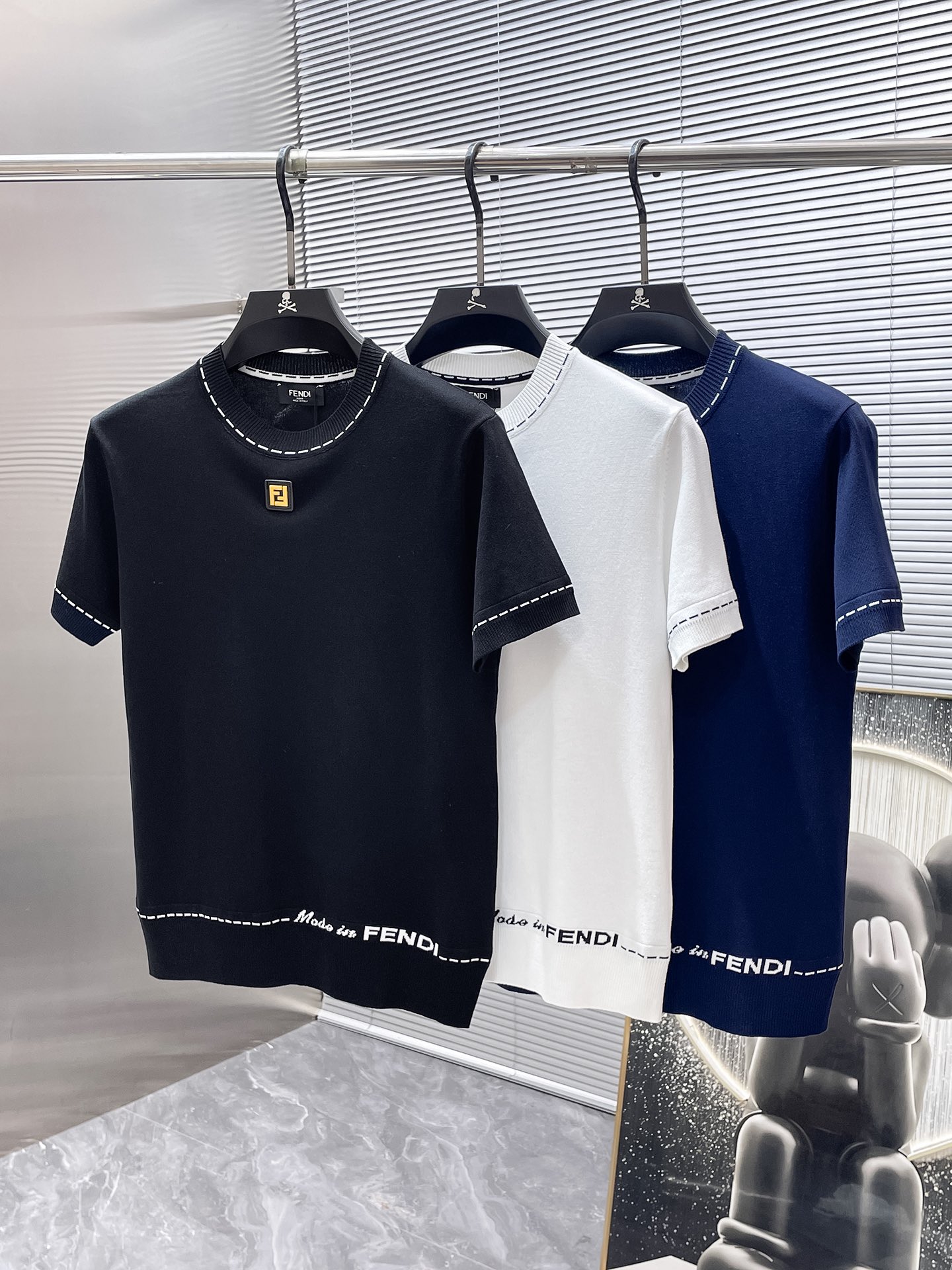 フェンディfendi 2026 ss新作半袖丸首ニットセーター、ハイエンド