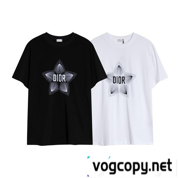 メンズライクな印象♪♪♪DIOR コピー Tシャツ 星シリーズ 刺繡ロゴ
