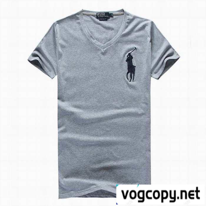 抜群の吸汗性ポロラルフローレンコピーメンズPolo Ralph Lauren　vネック半袖ロゴ付きトップスｔシャツ激安通販品