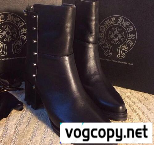 安全感あるchrome hearts スーパーコピー　上品上質な素材にこだわり太ヒール ブーツ レディース.