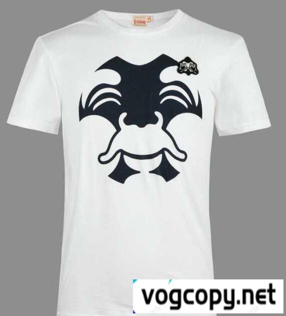 格好良い雰囲気にエヴィス 通販　縮性がある半袖 Tシャツ.　