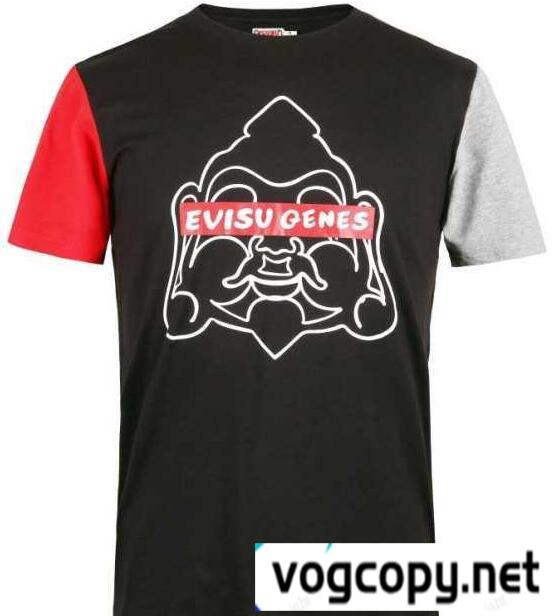 最適なサイズ感　エヴィス 通販　.高品質の半袖 Tシャツ 2色可選.