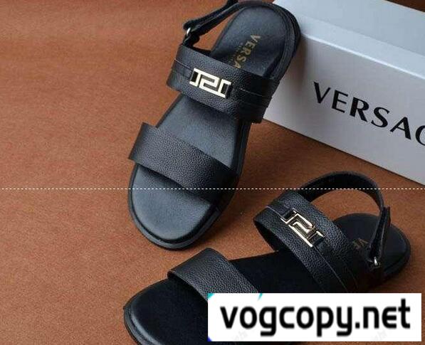 おしゃれで快適　VERSACE ヴェルサーチサンダル メンズ 革 軽量 通気シューズ