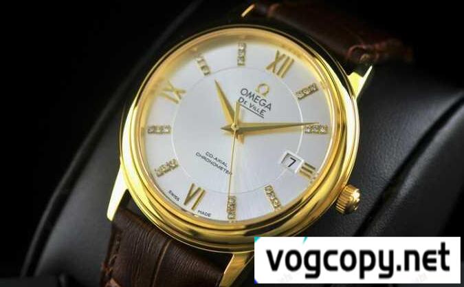時代を超越したオメガ OMEGA デビル プレステージ アリゲーターレザー 半自動卷 日本製クオーツ 2針腕時計 424.13.40.20.01.001