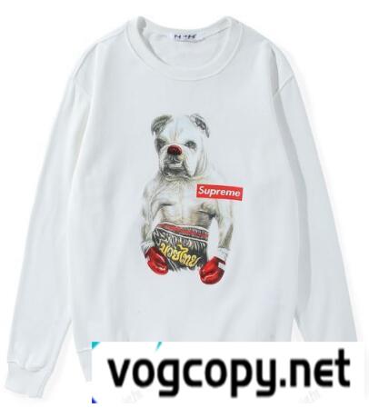 カジュアルなシュプリームパーカーコピーSUPREME スウェットトレーナープリントプルオーバーブラック