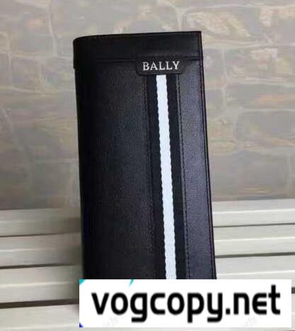 シワ感のある上質なバリー財布新作 BALLY 二つ折り長財布フラップウォレットプレゼント