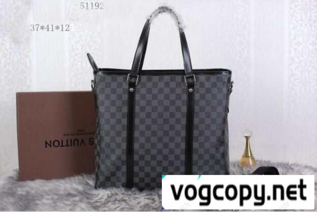 上品なルイ ヴィトンバッグメンズハンドバッグ LOUIS VUITTON ビジネスバッグショルダー掛けダミエ柄