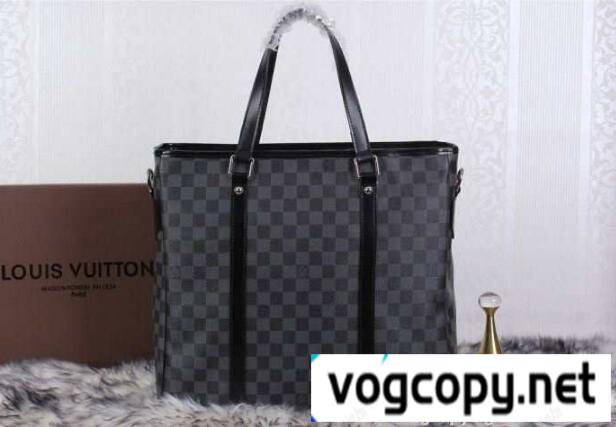 上品なルイ ヴィトンバッグメンズハンドバッグ LOUIS VUITTON ビジネスバッグショルダー掛けダミエ柄