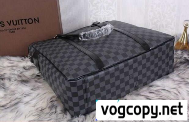 上品なルイ ヴィトンバッグメンズハンドバッグ LOUIS VUITTON ビジネスバッグショルダー掛けダミエ柄