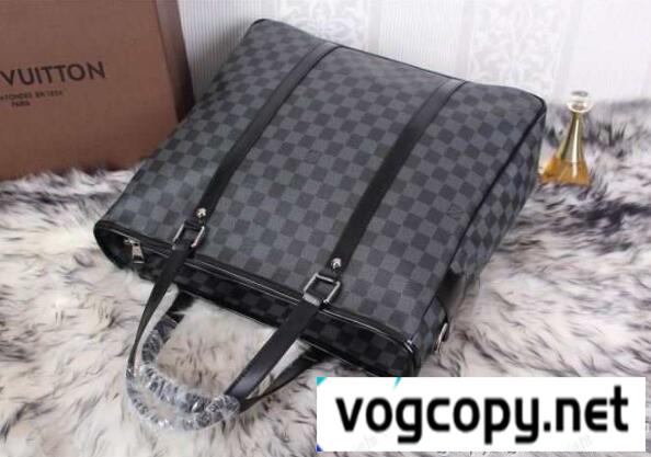 上品なルイ ヴィトンバッグメンズハンドバッグ LOUIS VUITTON ビジネスバッグショルダー掛けダミエ柄