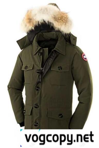 上品カナダグースメンズダウンコートCANADA GOOSE BANFF PARKAダウンジャケットフードリブ袖ポケット十分