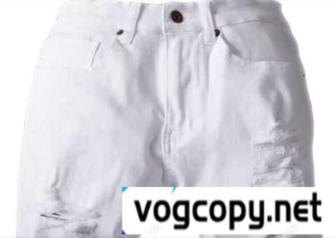 ファッション オフホワイトデニムパンツ OFF-WHITE メンズプリントディテールデニムジーンズスリムパンツ