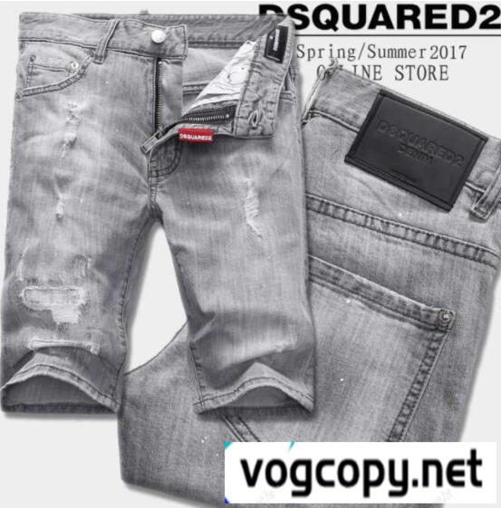 HOT品質保証  ディスクエアードデニムパンツ DSQUARED2 メンズ ダメージジーンズショートパンツ