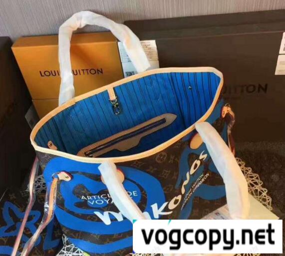 総合ランク高きアイテムLOUIS VUITTONコピールイヴィトンバッグレディースの本革ハンドバッグブルー、グリーン2色
