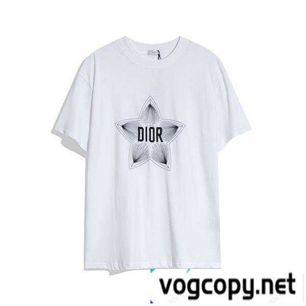 メンズライクな印象♪♪♪DIOR コピー Tシャツ 星シリーズ 刺繡ロゴ