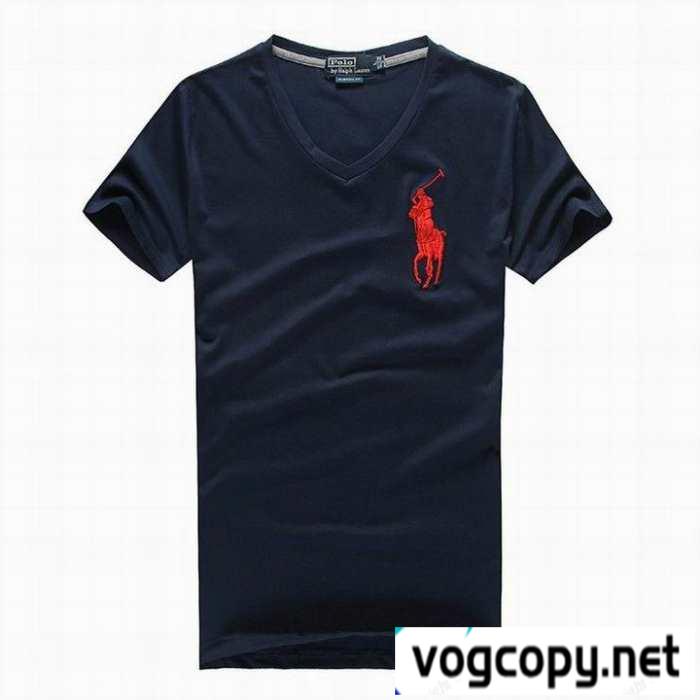 抜群の吸汗性ポロラルフローレンコピーメンズPolo Ralph Lauren　vネック半袖ロゴ付きトップスｔシャツ激安通販品