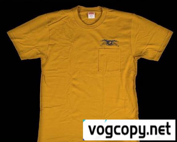 着心地快適でシュプリーム 上質な大人のＴシャツマスタード.