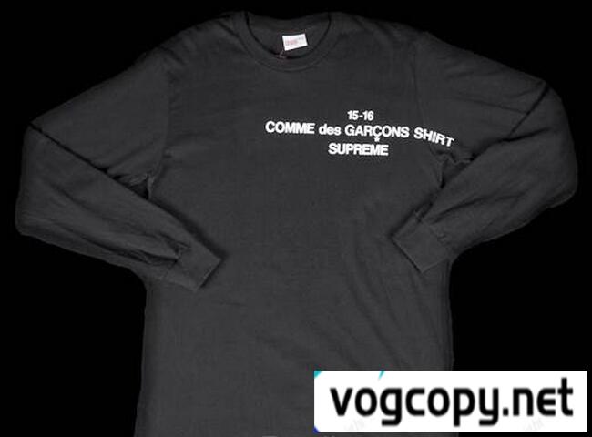 耐久性を誇るシュプリーム &times;コムデギャルソン　夏に欠かさないＴシャツ ブラック.