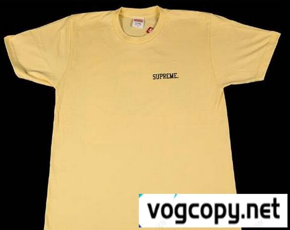 格好良い シュプリーム スーパーコピー　長い期間大活躍してくれるTシャツ	イエロー.
