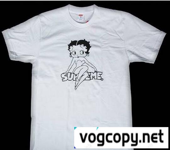 カジュアルなスタイル　シュプリーム ベティブープ　大活躍　Ｔシャツ　ホワイト.