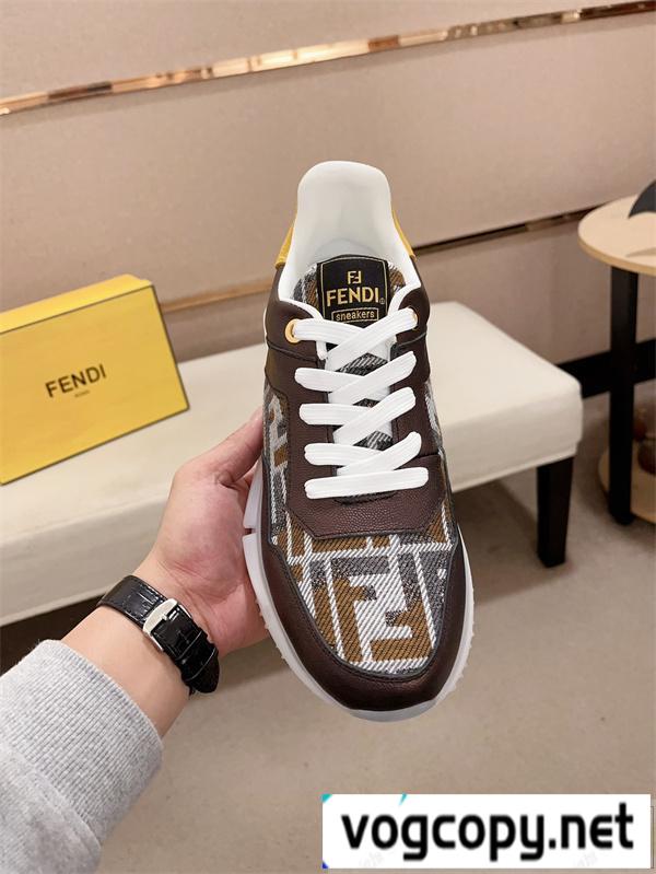 FENDI スーパーコピー スニーカー ネイビーブルー FFロゴ グレー 