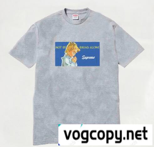 着心地と抜群のシュプリーム  Bread Alone Tee ブレッドアロン　シンプルなデザインTシャツ.