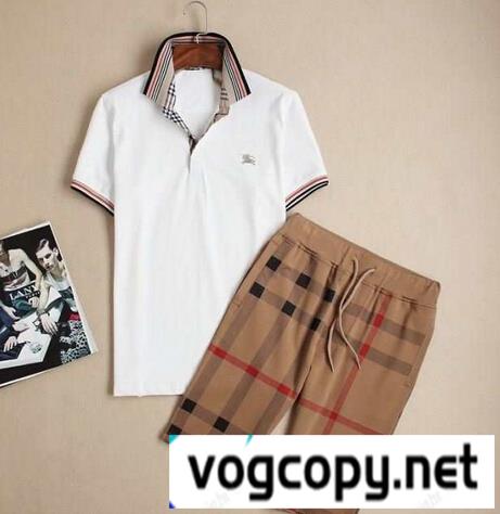 バーバリー コピー品激安 半袖ポロシャツ 上下セット