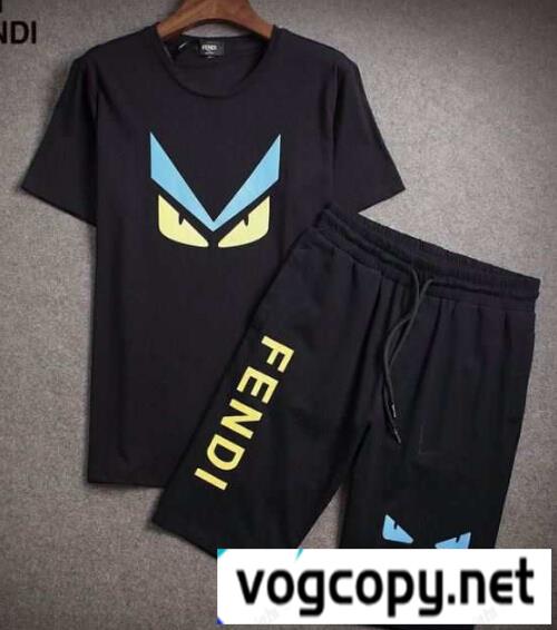 フェンディ コピー通販 半袖Tシャツ 上下セット