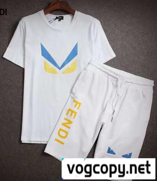 フェンディ コピー通販 半袖Tシャツ 上下セット