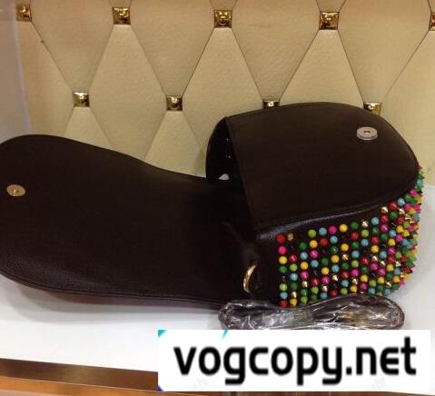 クリスチャンルブタン Christian Louboutin カラースパイク ショルダーバッグ