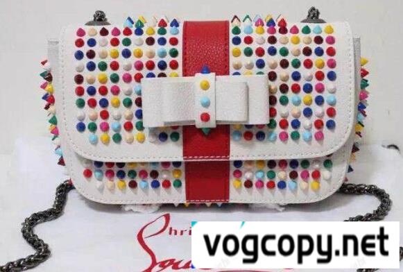 クリスチャンルブタン Christian Louboutin カラースパイク ショルダーバッグ