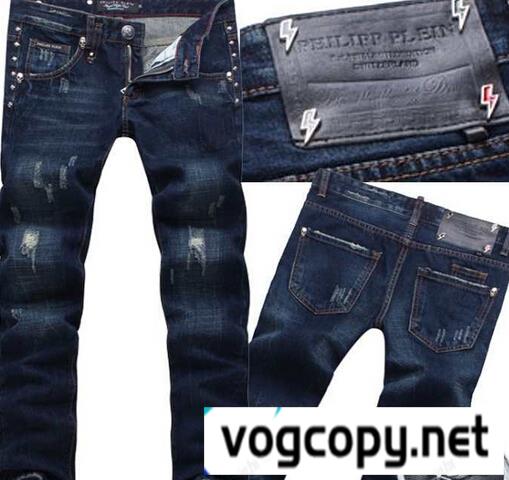 2015 個性派 PHILIPP PLEIN フィリッププレイン ジーンズ ダメージ加工