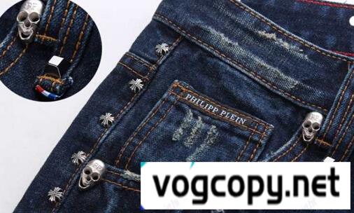 2015 個性派 PHILIPP PLEIN フィリッププレイン ジーンズ ダメージ加工