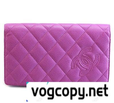 2016魅惑二つ折り長財布　CH CH CH  CAVIAR PINK マトラッセ キルティング キャビアスキン 型押しカーフスキン