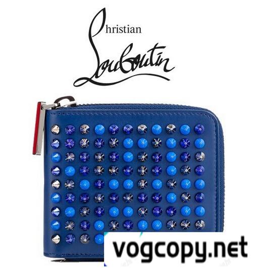 クリスチャンルブタン 　デザイン性の高い二つ折り財布.