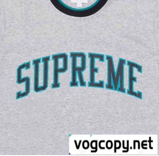 ストレッチ性の高いSupreme シュプリーム アークロゴダブルリンガートップ  美しいシルエットTシャツ .
