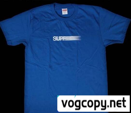 収縮性のあるシュプリーム シンプルなデザイン　Ｔシャツ　ロイヤル.