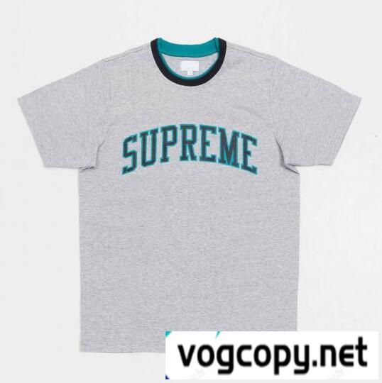 ストレッチ性の高いSupreme シュプリーム アークロゴダブルリンガートップ  美しいシルエットTシャツ .