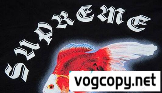 大人っぽい印象シュプリーム サスタッチゴールドフィッシュ　相性も抜群 Tシャツ　ブラック.