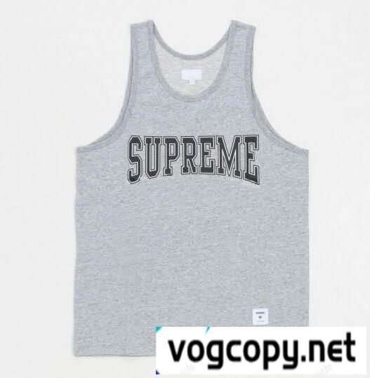 耐久にも優れたシュプリーム  カレジエートタンクトップ  動きやすいＴシャツ.