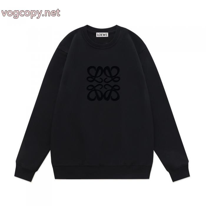 Loewe定番プリント柄LOGOクルーネックパーカー男女同型_0_3