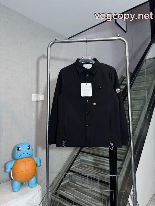 Moncler-mengkouqアームエンブレムボタンジャケット_0_0