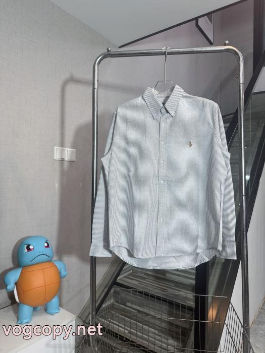 Ralph Laure-ラフローレンロゴ刺繍ストライプシャツ_0_1